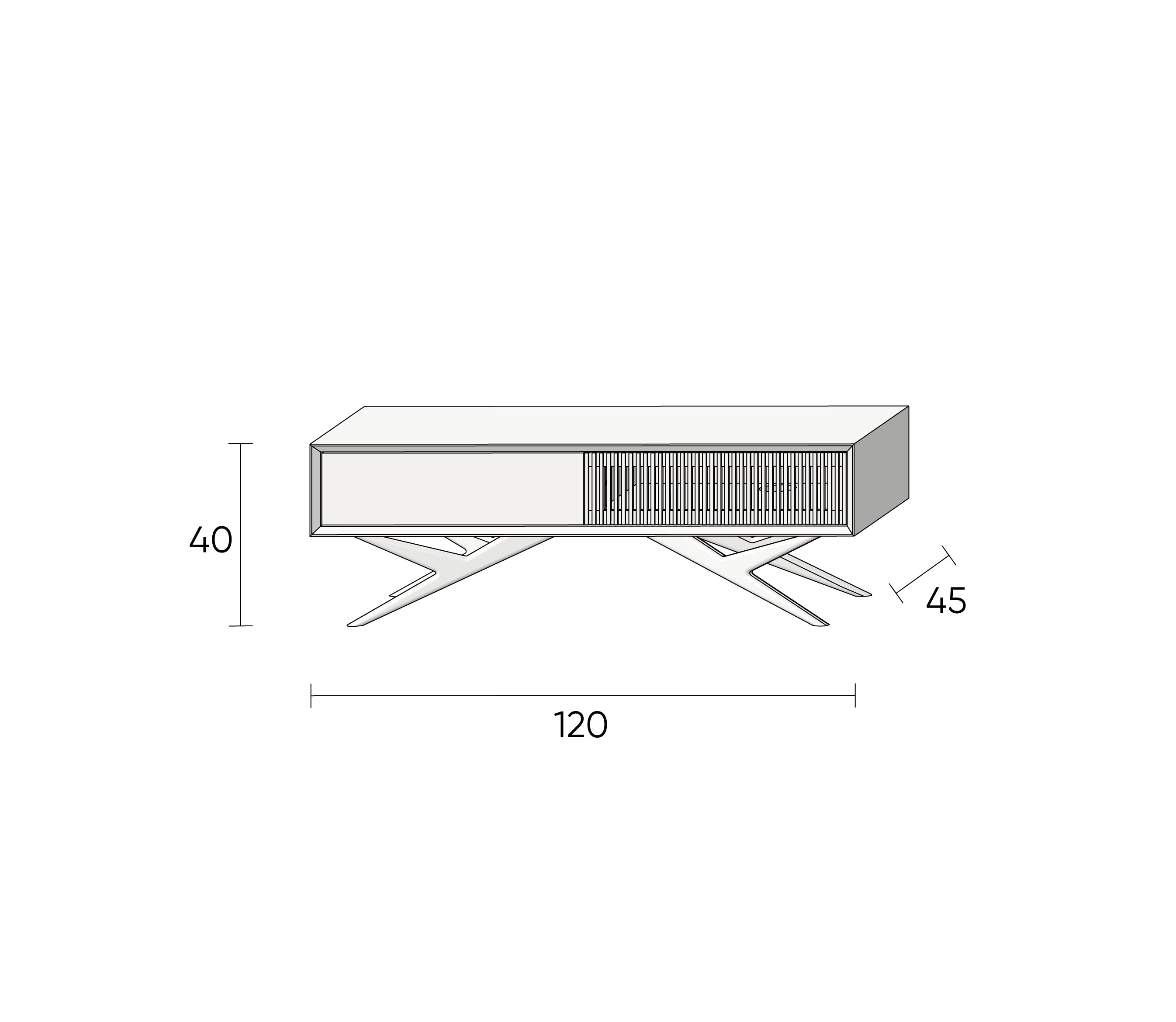 TV stand GRIESEL.D1