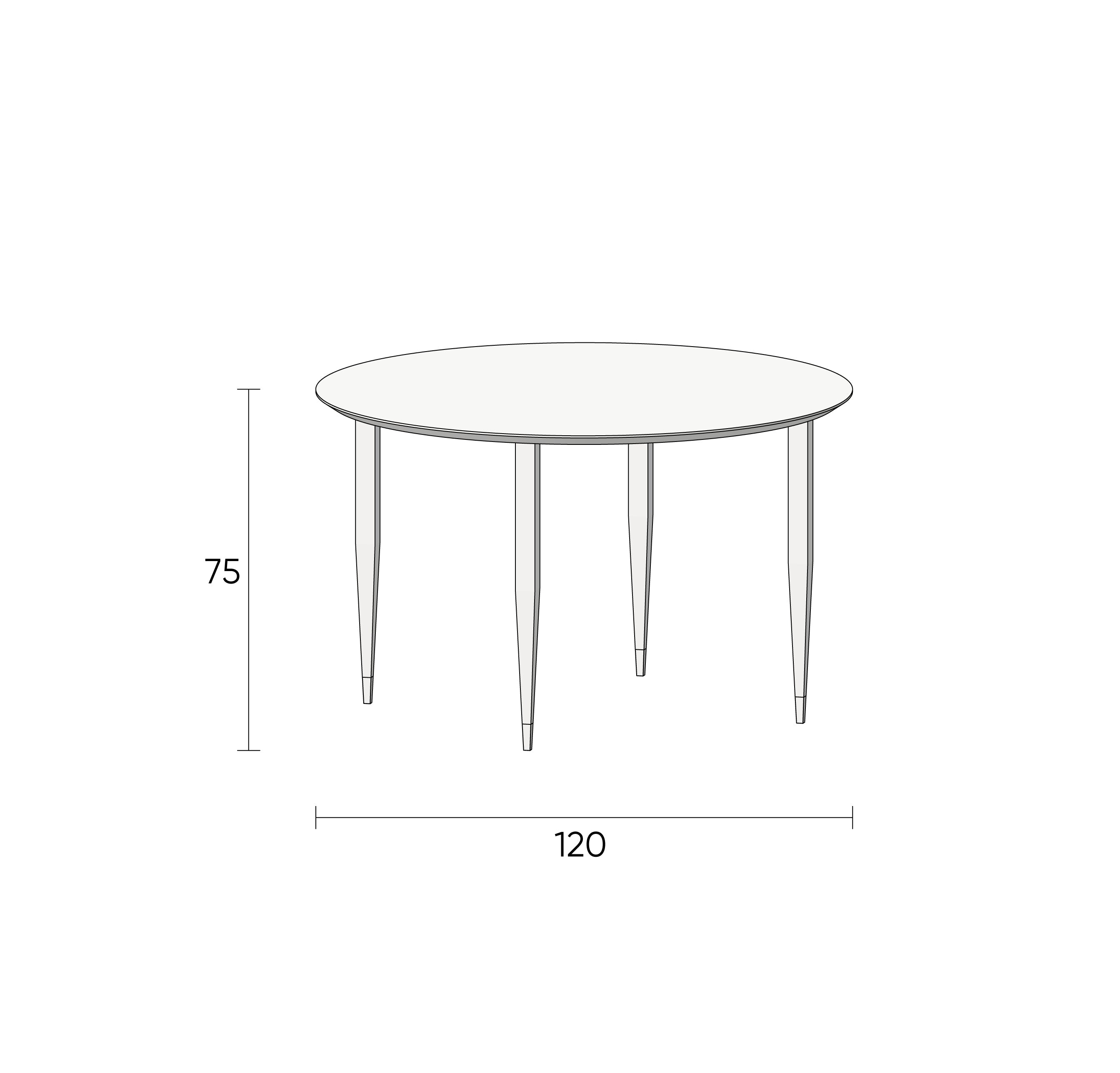 Round table LOGAU.E1W120